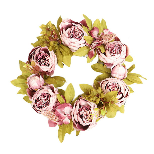 Everyday Wreath All Occasion, Grapevine for Front Door Peonies and Roses